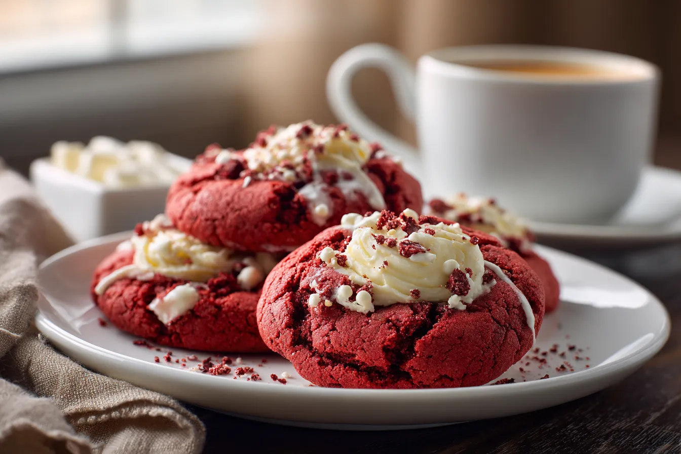 Irresistible Easy Hersheys Red Velvet Blossoms Cookies Recipe