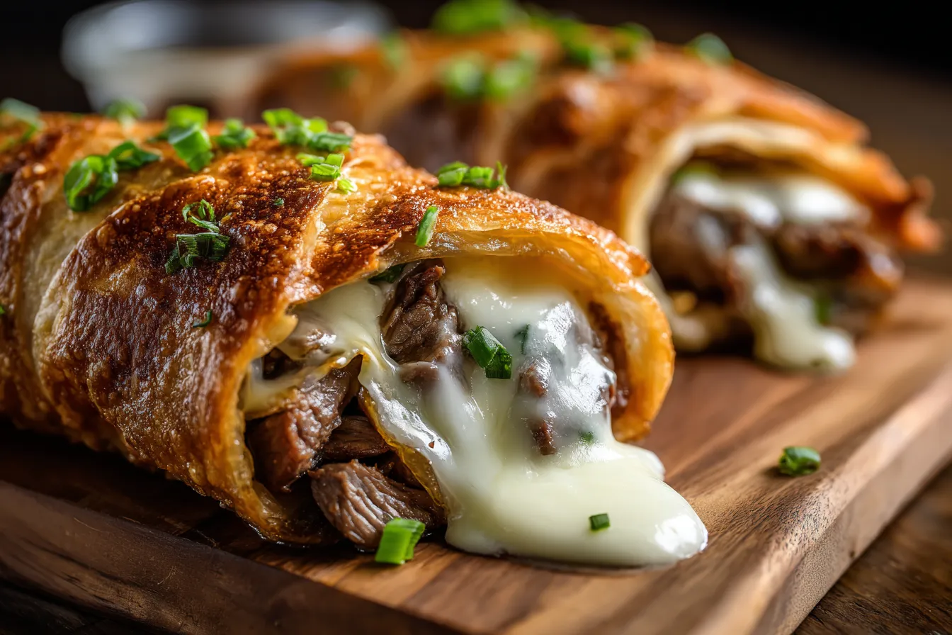 Ultimate Easy Keto Philly Cheesesteak RollUps So Cheesy