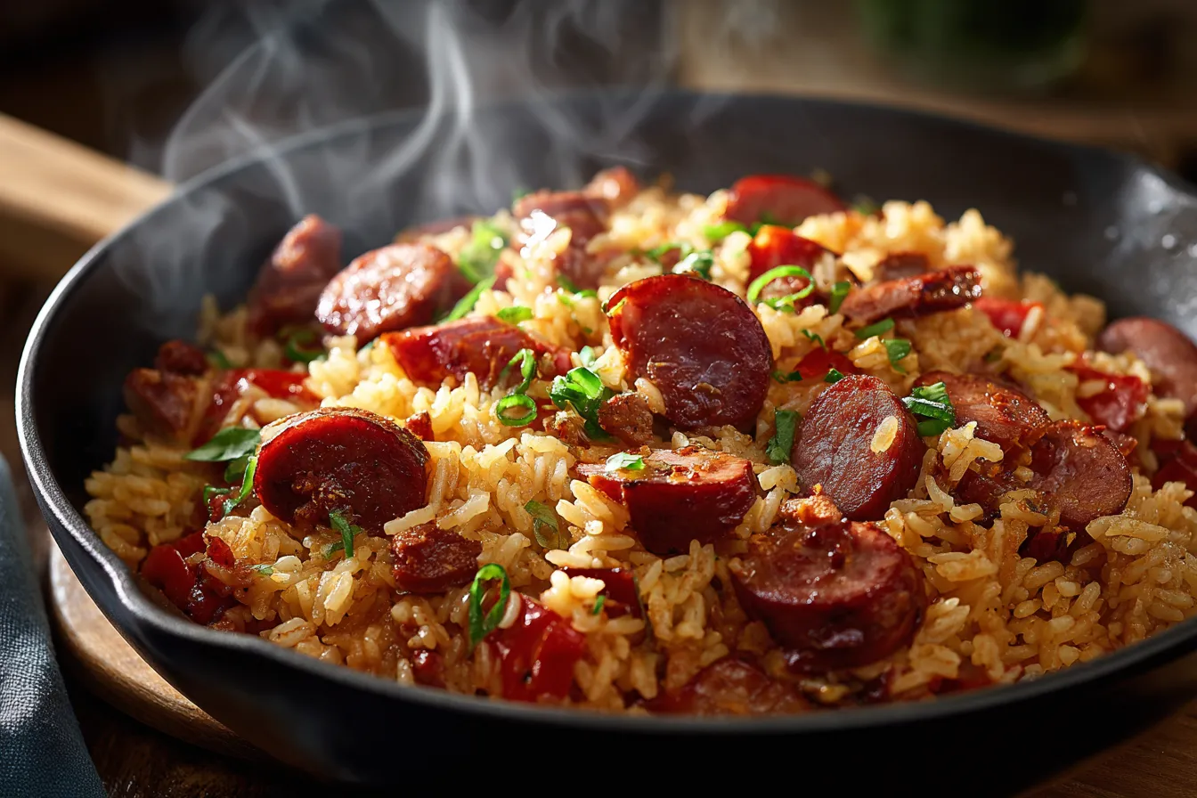 292 easy kielbasa skillet with rice for dinner 1 69395ed6336f2