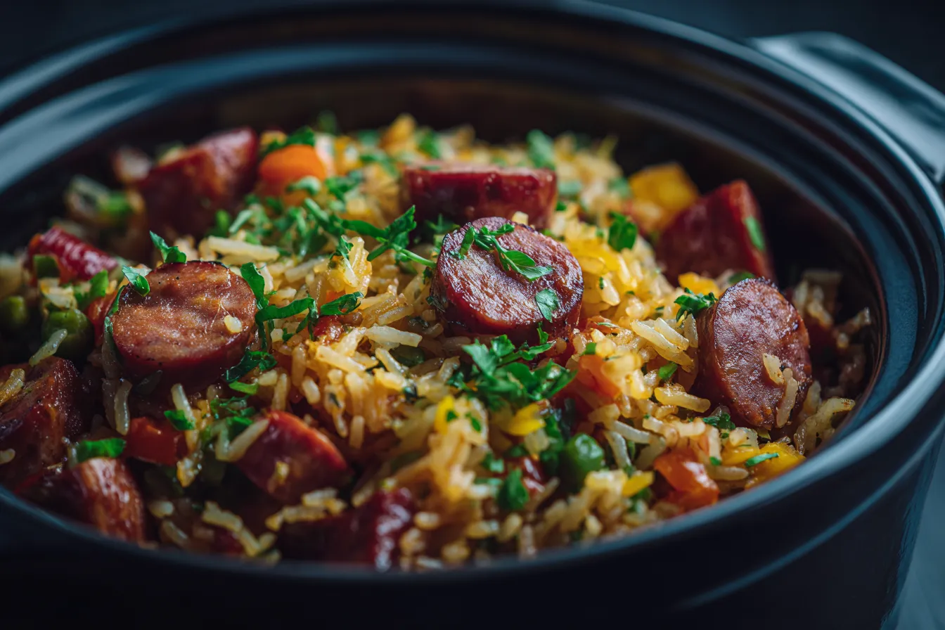 292 easy one pot smoked sausage rice recipe 3 693dbc54c4627