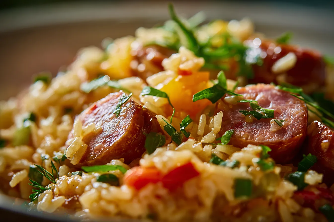 292 easy one pot smoked sausage rice recipe 4 693dbc57495b1