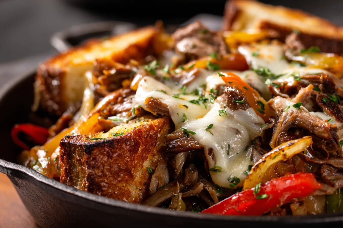 292 easy philly cheesesteak skillet 1 694dae138f47a