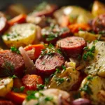 Easy Smoked Sausage and Potato Bake