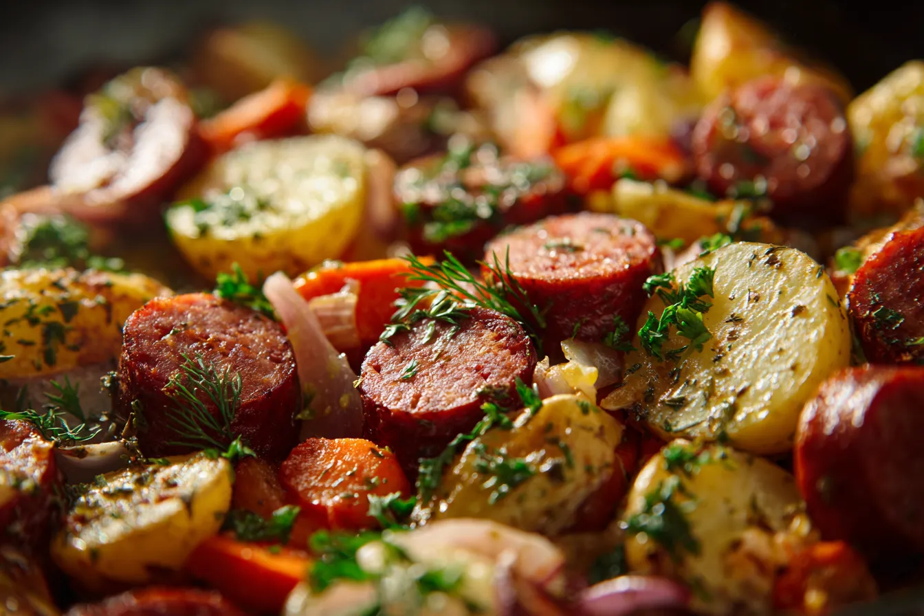 Delicious Easy Smoked Sausage Potato Bake Recipe to Try