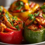 Fajita Chicken Stuffed Peppers Recipe