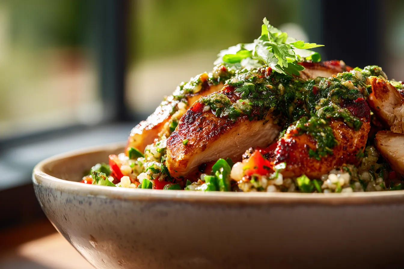 FlavorPacked Chimichurri Chicken Bowls Fresh Healthy Delish