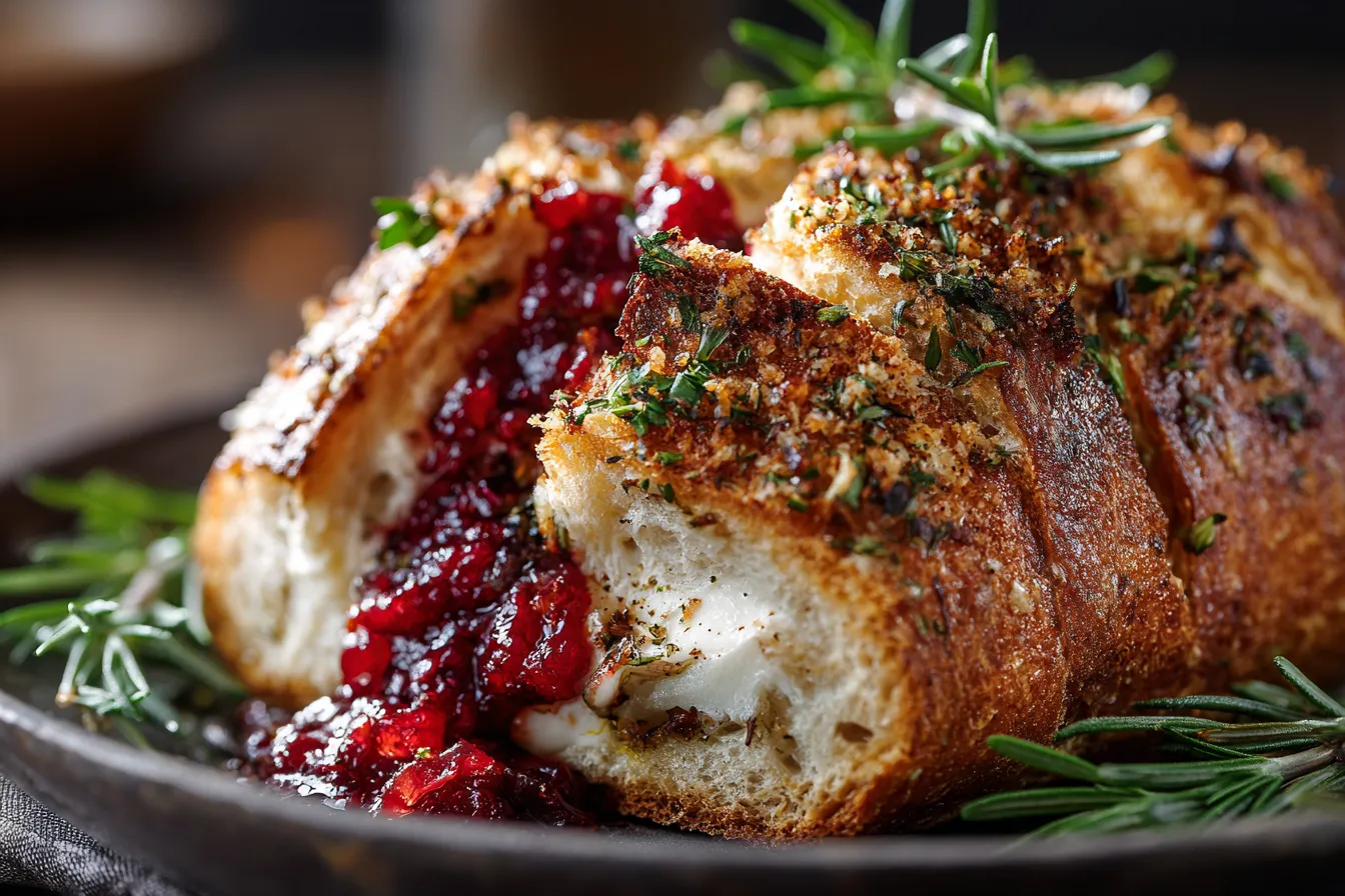 292 garlic herb sourdough bread stuffed with brie and cranberry sauce 1 6930353072a60
