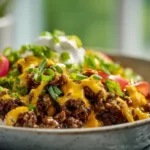 Ground Beef Philly Cheesesteak Bowls (Easy Meal Prep for 8!)