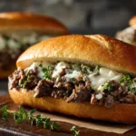 Ground Beef Philly Cheesesteaks