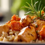 Healthy Chicken & Sweet Potato Rice Bowl
