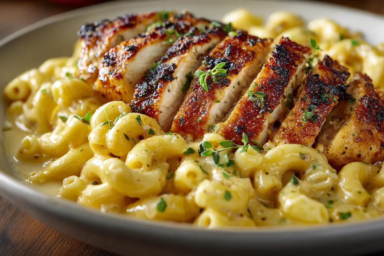 292 high protein honey garlic butter chicken with mac cheese 4 69432327e7761