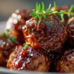 Honey BBQ Crockpot Meatballs