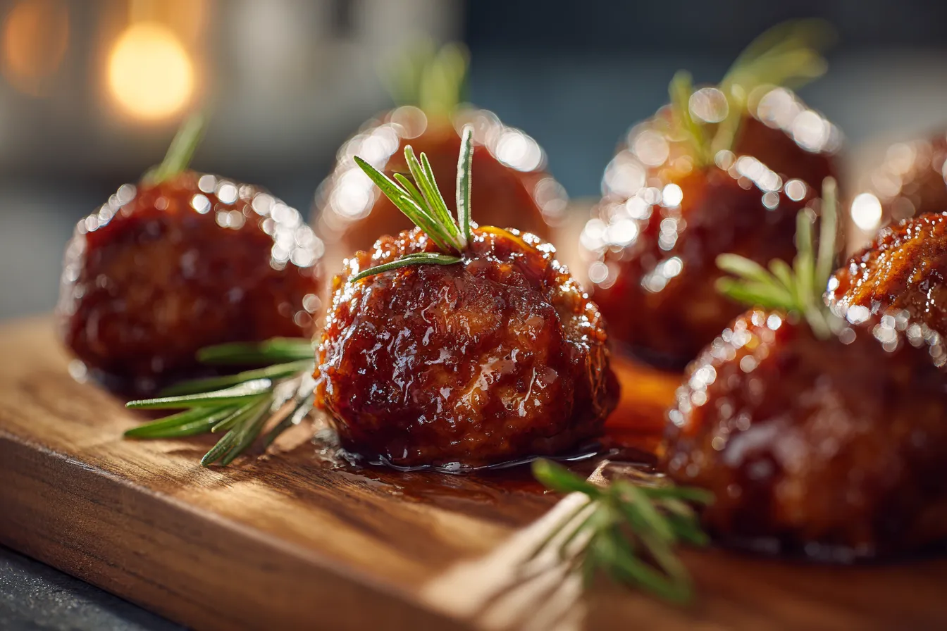 Irresistible Honey BBQ Crockpot Meatballs Easy Party App