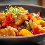 Honey Garlic Chicken with Bell Peppers Recipe