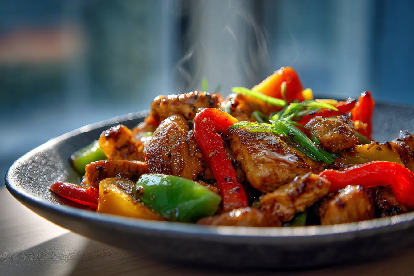292 honey garlic chicken with bell peppers recipe 4 694c3a0758ac6