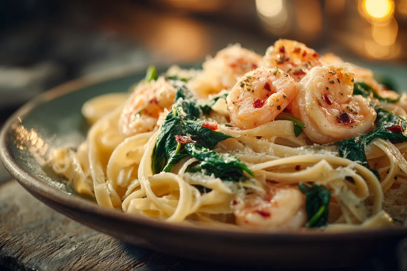 292 lemon garlic shrimp pasta with spinach 4 694c3d2ec9a20