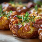 Loaded Crispy Smashed Potatoes