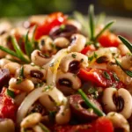 Olive salad with Black-eyed peas