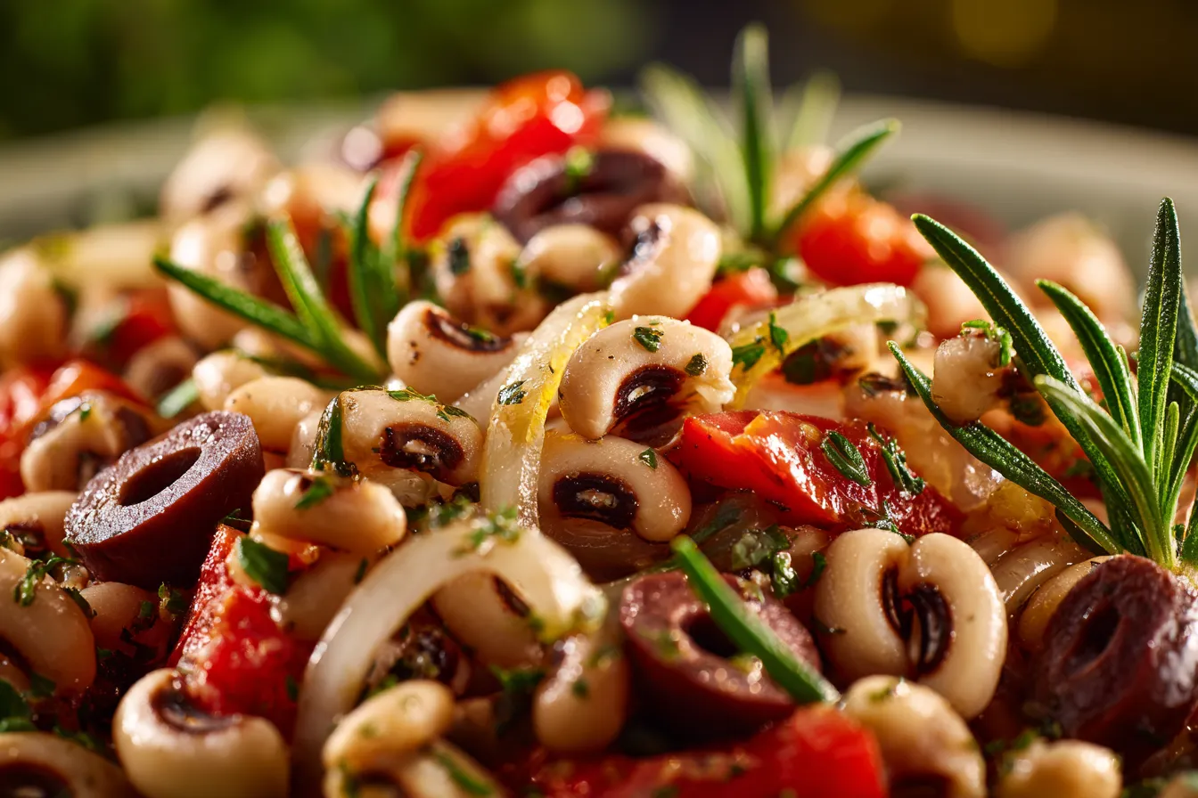 Savory Olive Salad with BlackEyed Peas A MustTry Delight