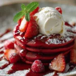 Red Velvet Pancakes