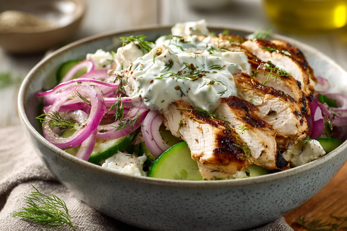 292 refreshing chicken tzatziki bowls for a light lunch 1 69506dc816896