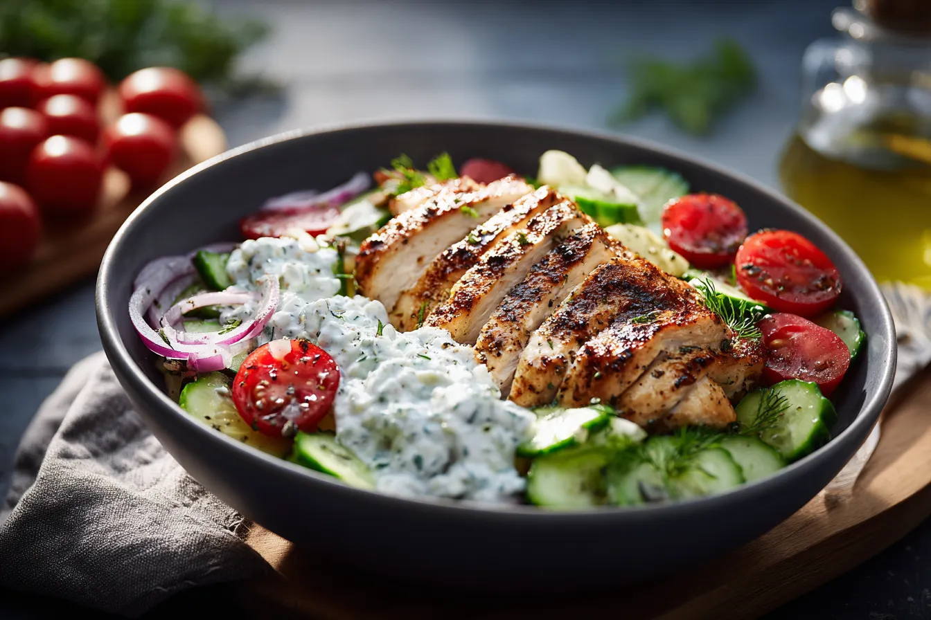 Revitalize Your Day with Light Chicken Tzatziki Bowls