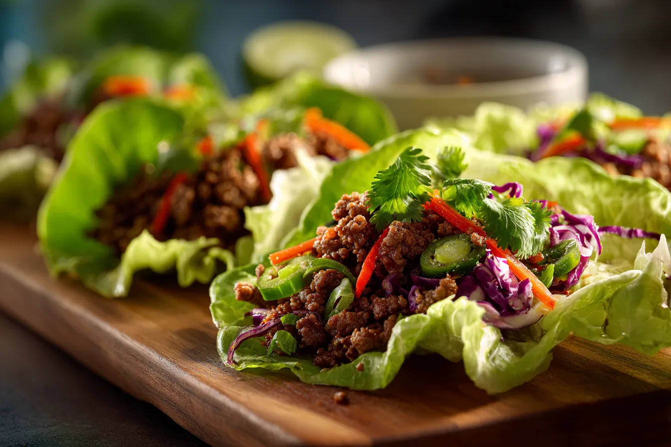 292 savory ground beef lettuce wraps with asian inspired flavors 1 693f5a0059b17