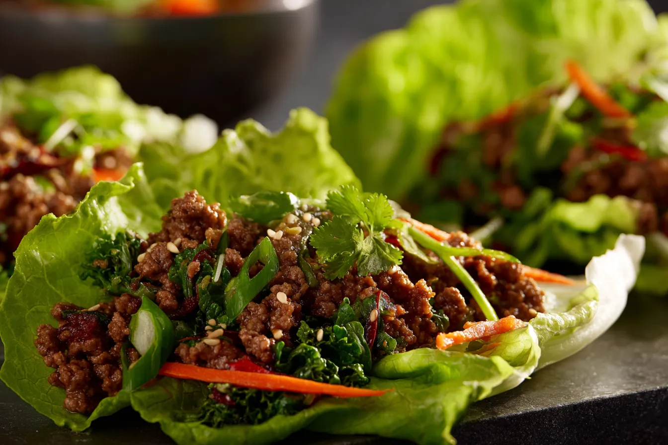 Savory Beef Lettuce Wraps Asian Flavor Explosion Awaits