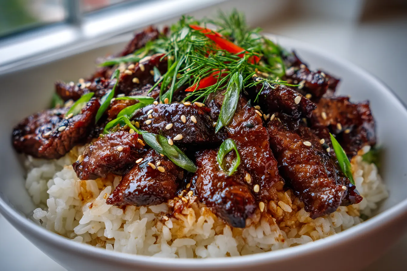 Savory Korean Beef Rice Delight Irresistible Flavor Burst