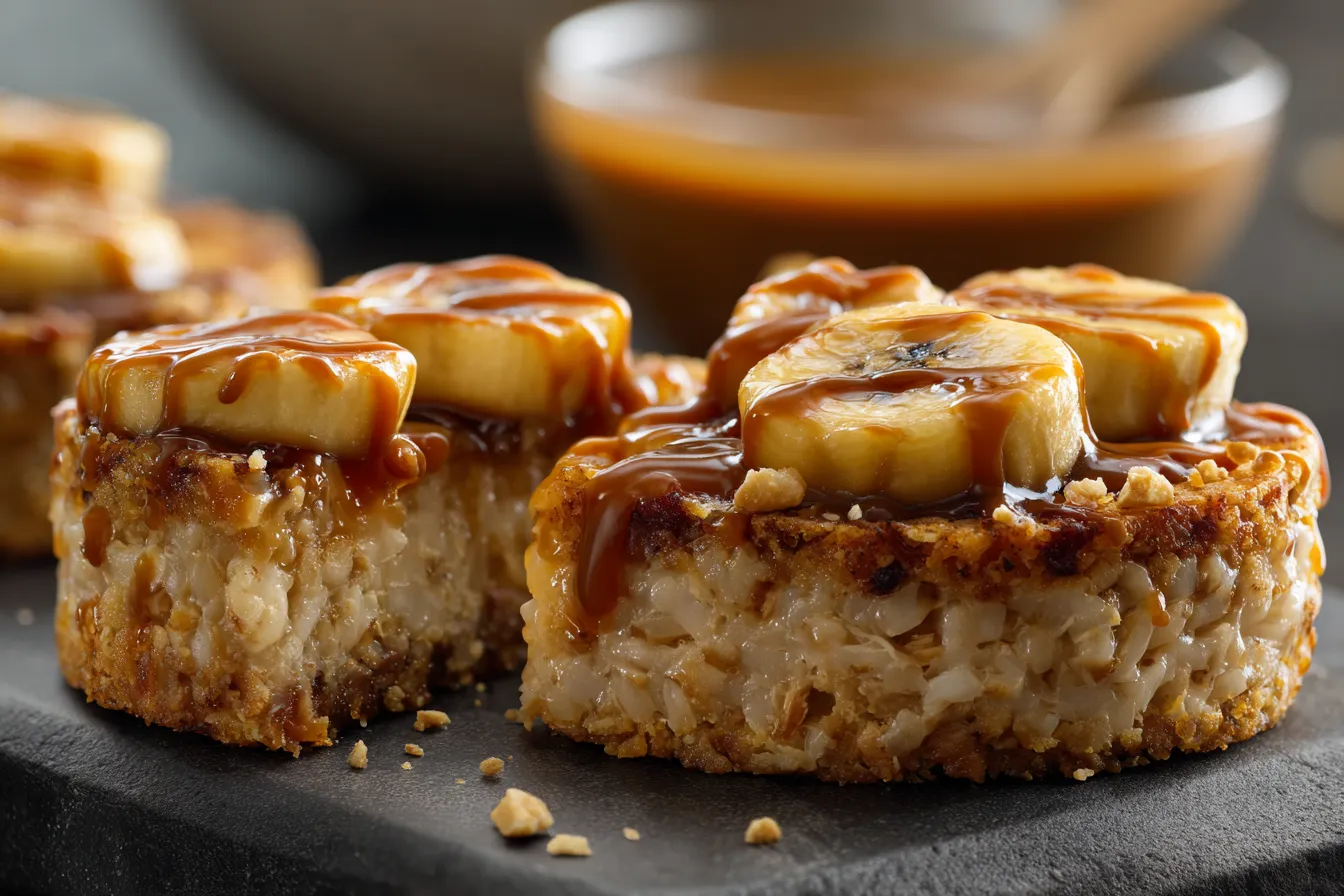 292 scrumptious caramelized banana peanut butter rice cakes 1 6936f1234713e