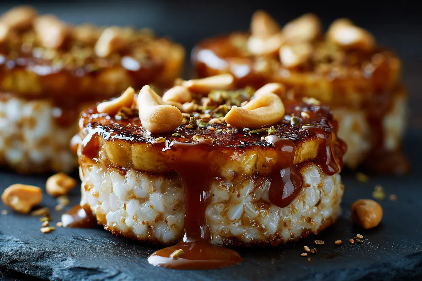 Irresistible Caramelized Banana Peanut Butter Rice Cakes Recipe