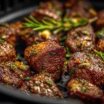 Sizzling Garlic Butter Steak Bites Made Easy in the Air Fryer