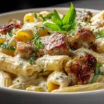 Slow Cooker Creamy Italian Sausage Pasta