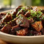 Slow Cooker Garlic Butter Beef Bites Packed with Protein
