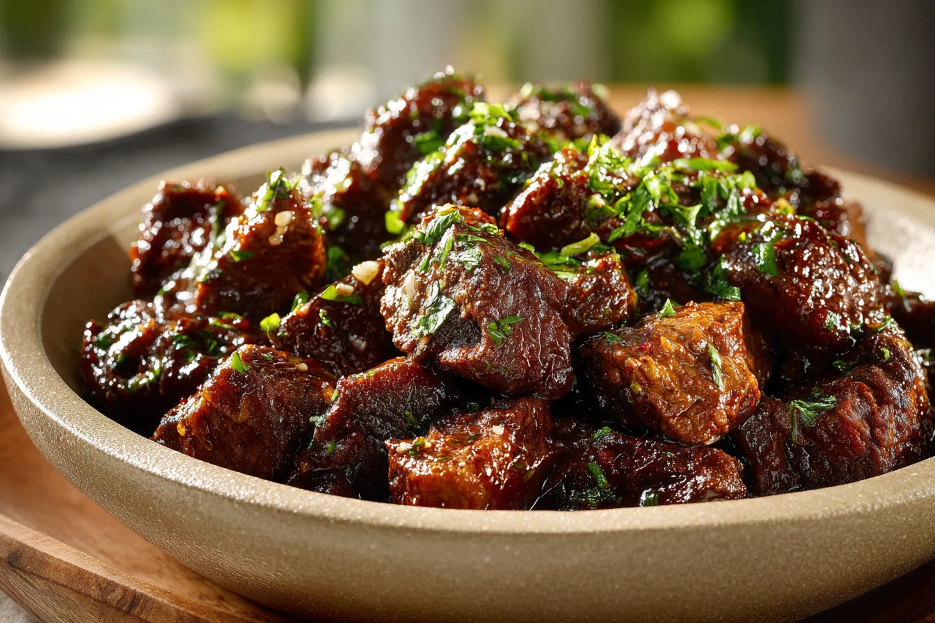 Irresistible Slow Cooker Garlic Butter Beef Bites ProteinPacked