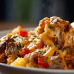 Slow Cooker Taco Casserole