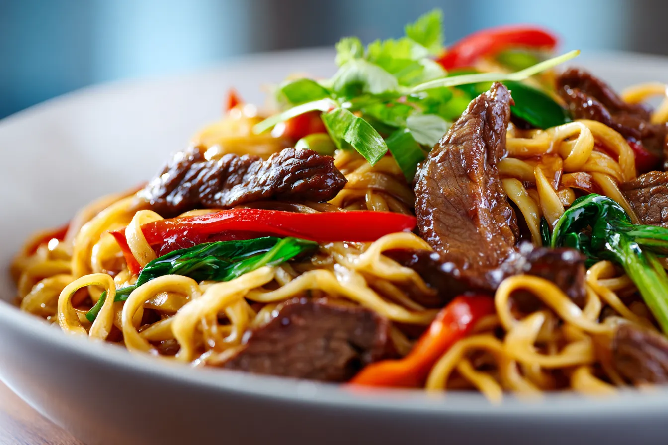 Irresistible Sticky Hoisin Beef Noodles Recipe for Dinner Delight