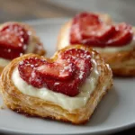Strawberry Cream Cheese Heart Danishes