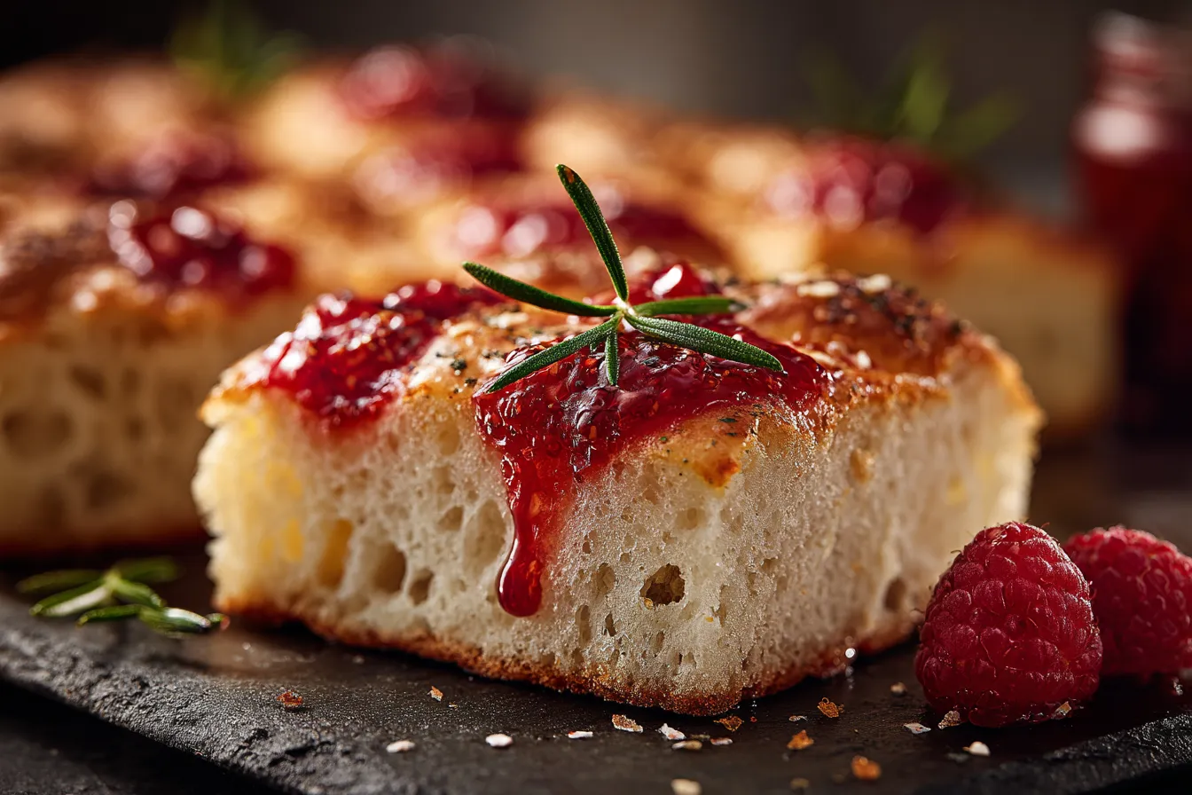 292 sweet focaccia with raspberry jam 1 6930327fc4031
