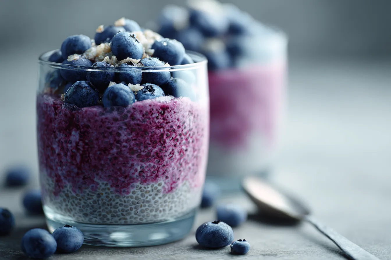 Delicious Keto Blueberry Chia Pudding Quick Snack Fix