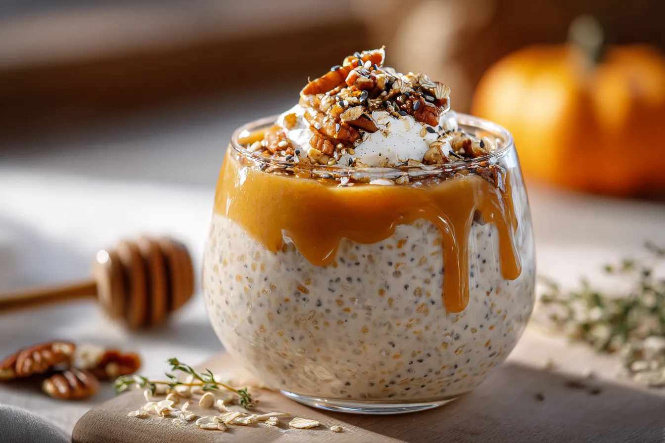 292 the best pumpkin cheesecake overnight oats for fall mornings 3 693017f0c1cc3