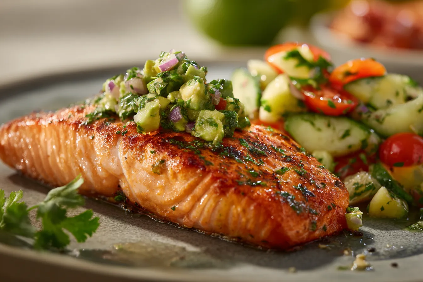 292 baked cilantro lime salmon with avocado salsa 2 696d6e9421369