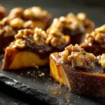 Caramel Apple Slices with Walnuts