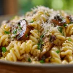 Caramelized Leek and Mushroom Gruyere Pasta