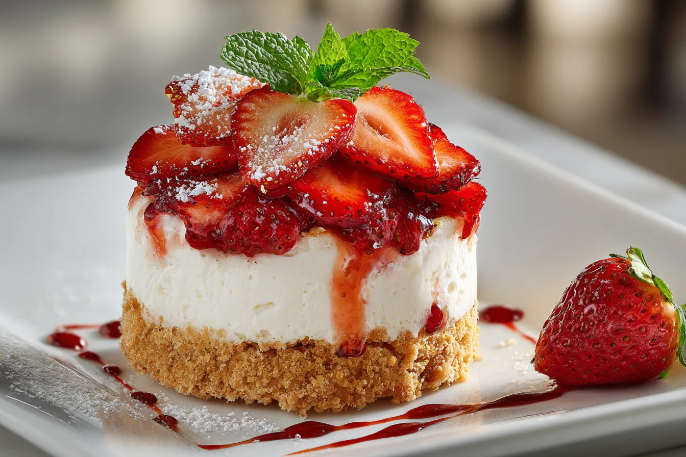 Indulge in Divine Cheesecake Stuffed Shortcake Strawbs!