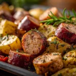 Chicken Apple Sausage Sheet Pan Dinner
