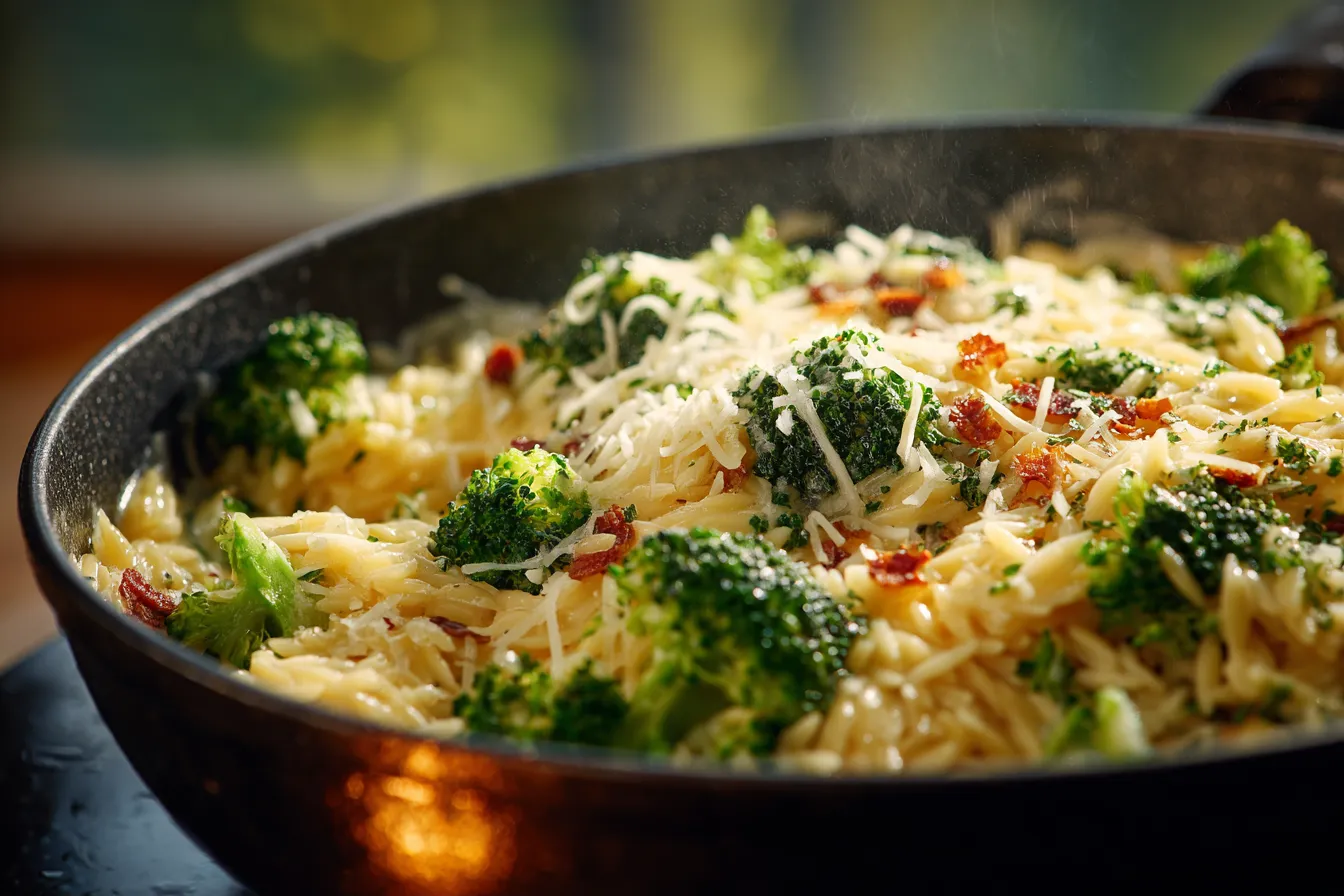 292 creamy one pot broccoli cheddar orzo 4 697bd544df68b