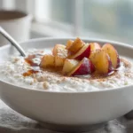 Creamy Vanilla Porridge with Brown Sugar Apples