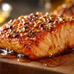 Crispy Honey Garlic Glazed Salmon Recipe