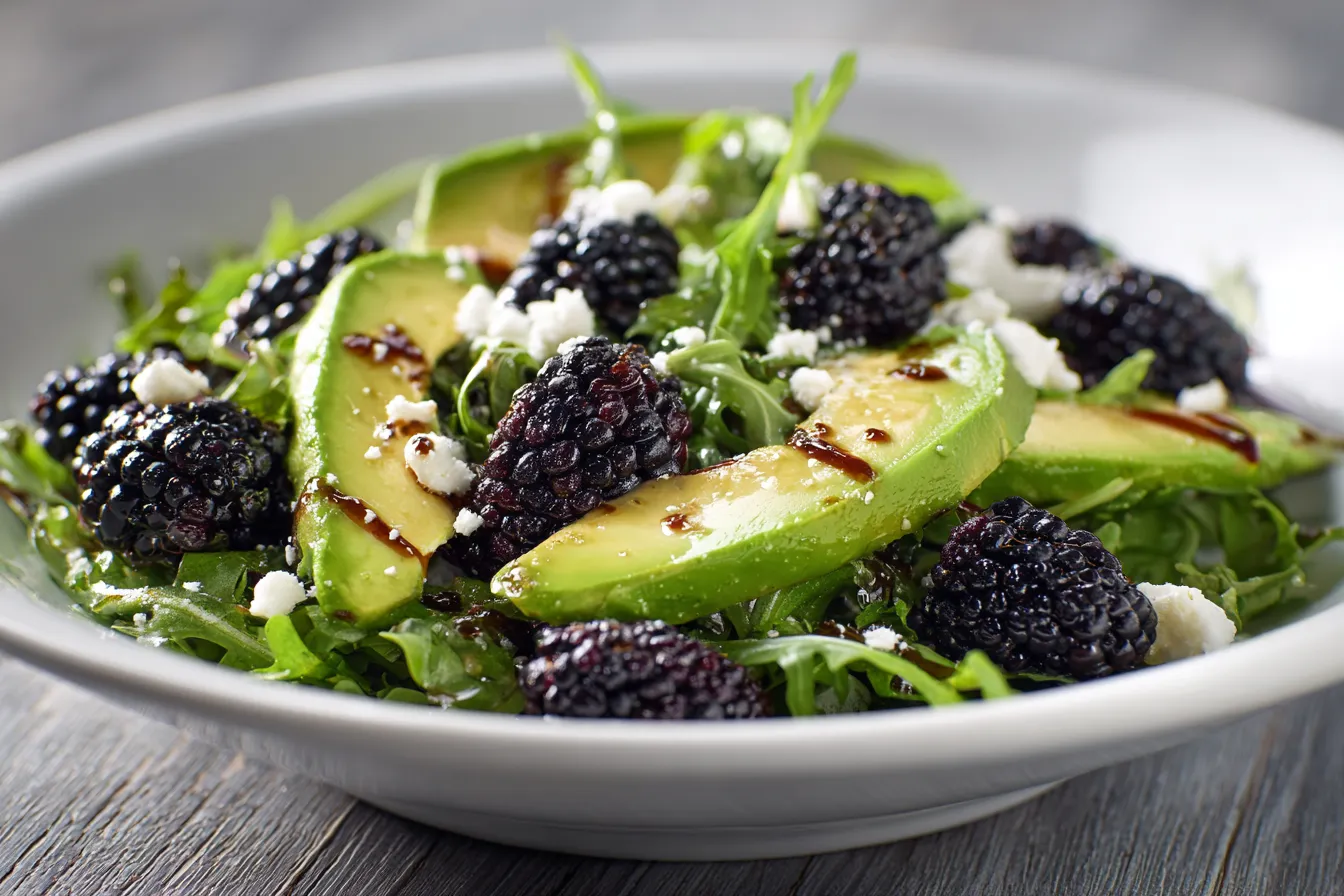 “Irresistible Blackberry Avocado Arugula Salad Recipe to Savor”